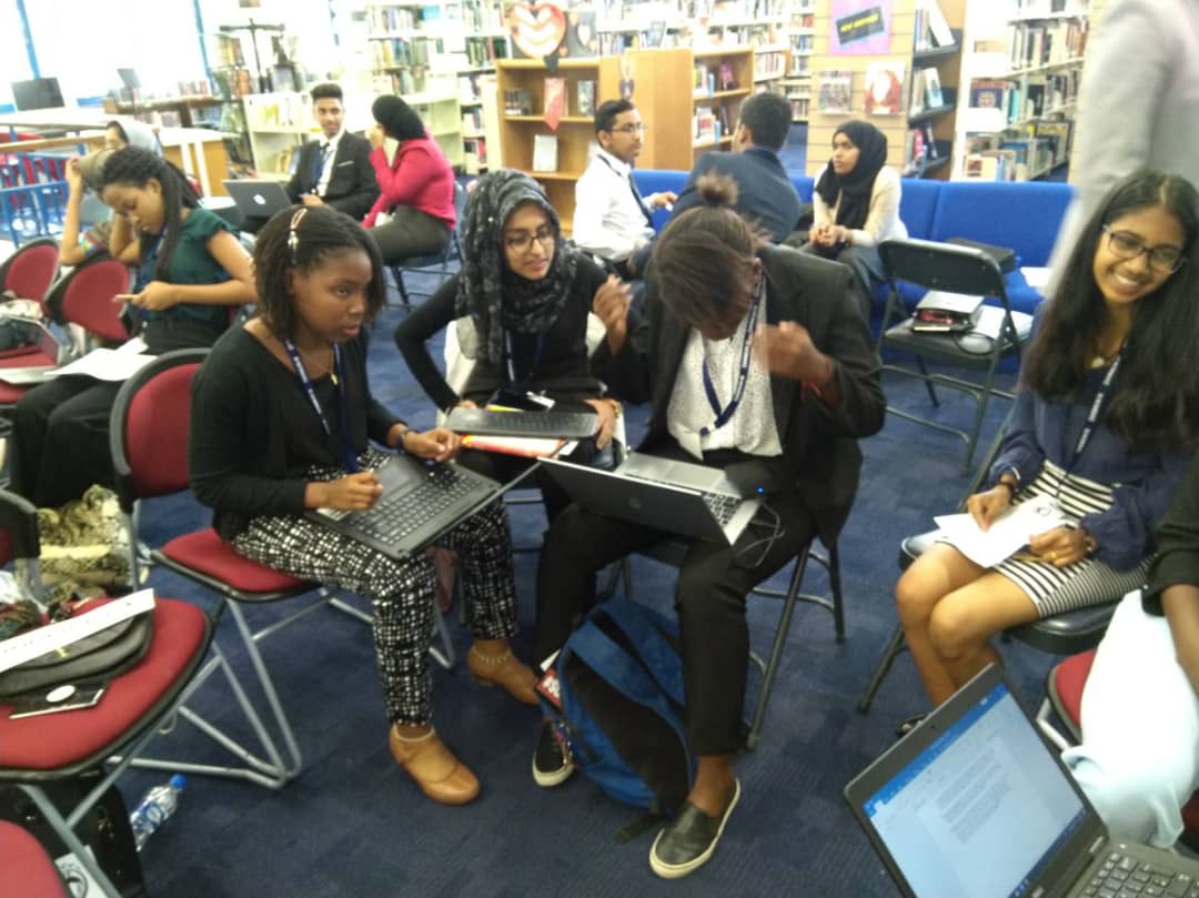 Close up portrait of a happy business woman smiling outside office building